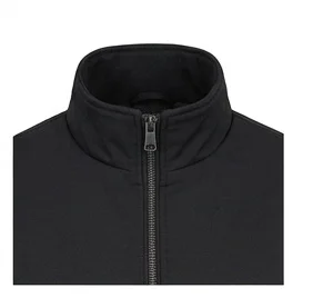 Men’s Black Funnel Neck Bomber Jacket - Image 7