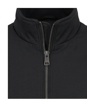 Men’s Black Funnel Neck Bomber Jacket - Image 6