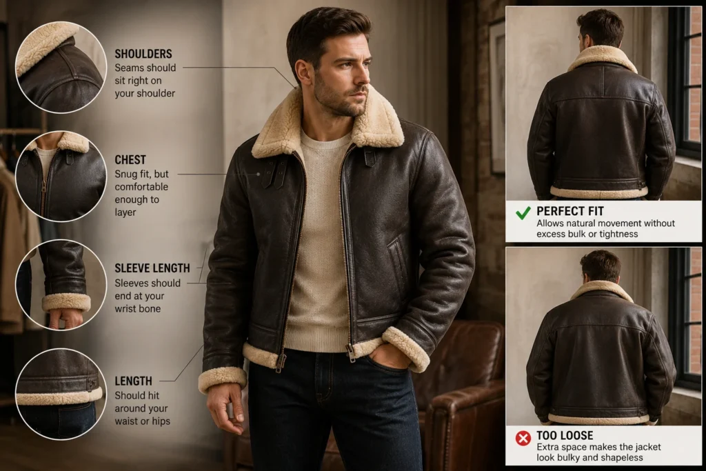 How Should a Shearling Jacket Fit?