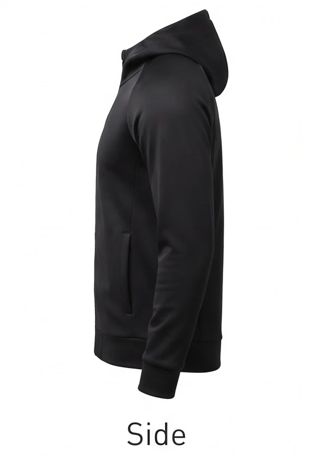 Men's Black Training Full-Zip Hoodie Inspired by Adonis Johnson - Image 4