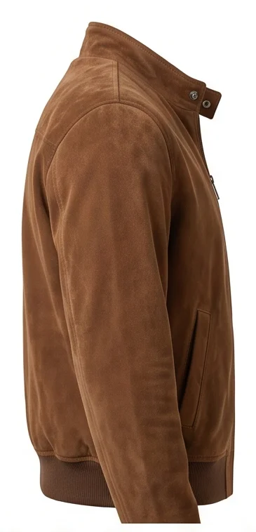 Stranger Things Inspired Steve Harrington Brown Suede Jacket - Image 5
