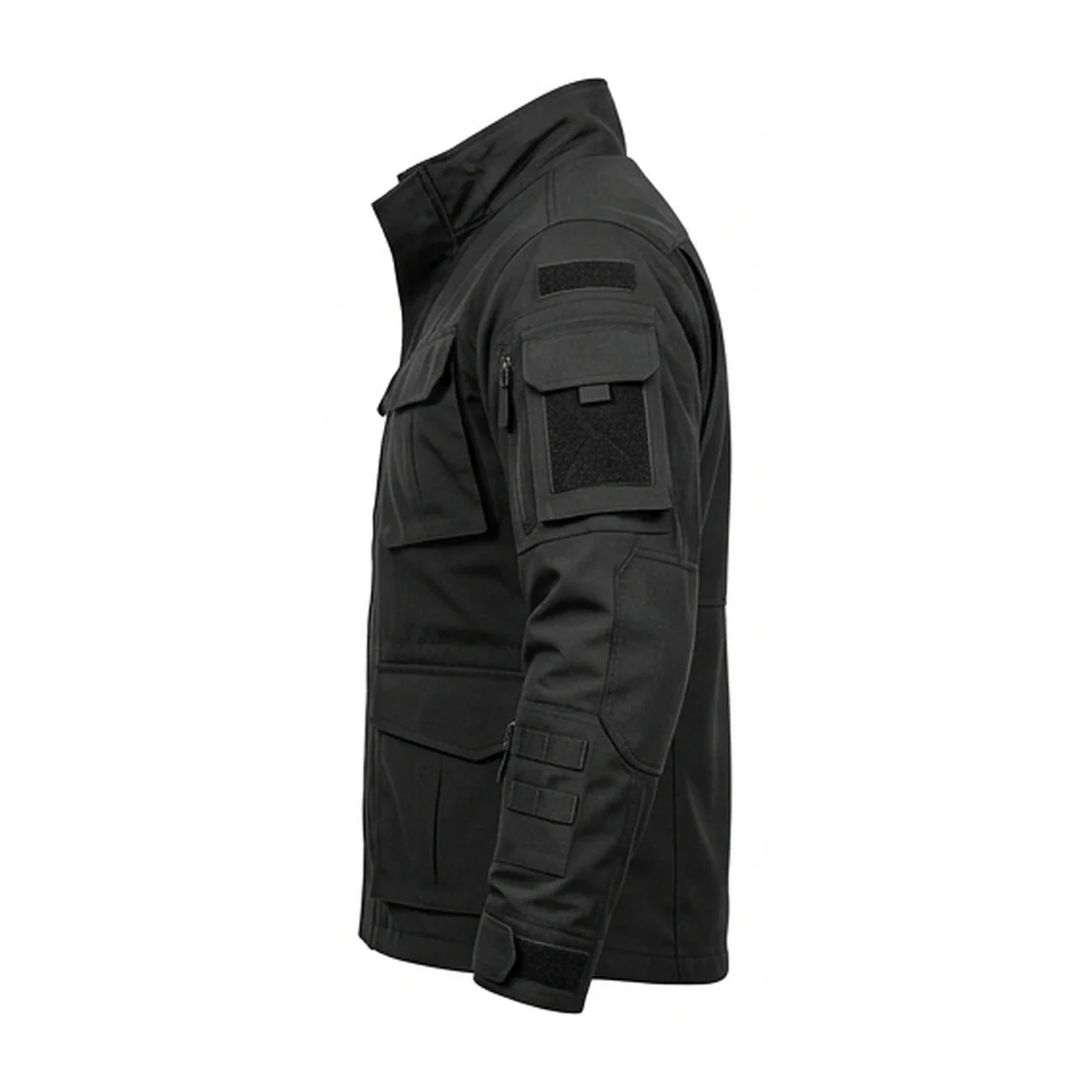 Men's Black Tactical Combat Jacket - Utility Gaming Streetwear - Image 3