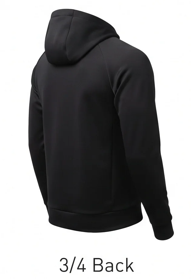 Men's Black Training Full-Zip Hoodie Inspired by Adonis Johnson - Image 5