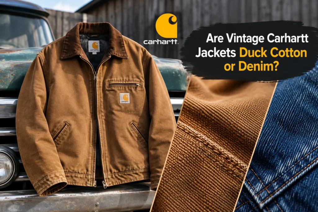 Are Vintage Carhartt Jackets Duck Cotton or Denim?