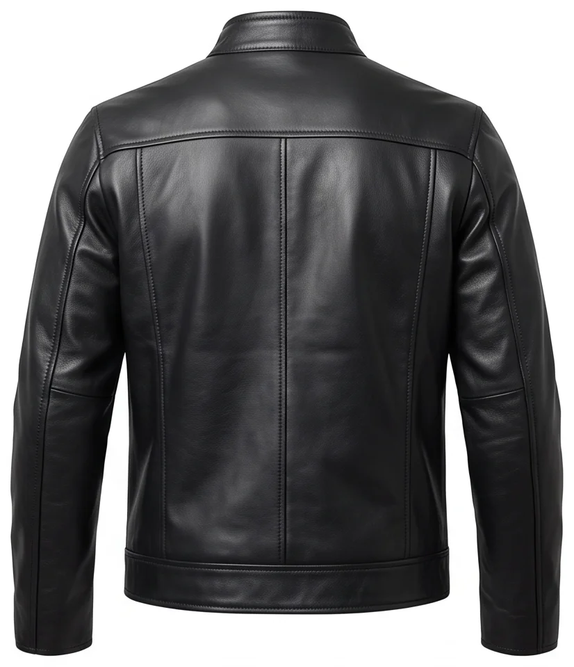 Will Sharp Ambulance Movie Inspired Men’s Black Leather Jacket - Image 3
