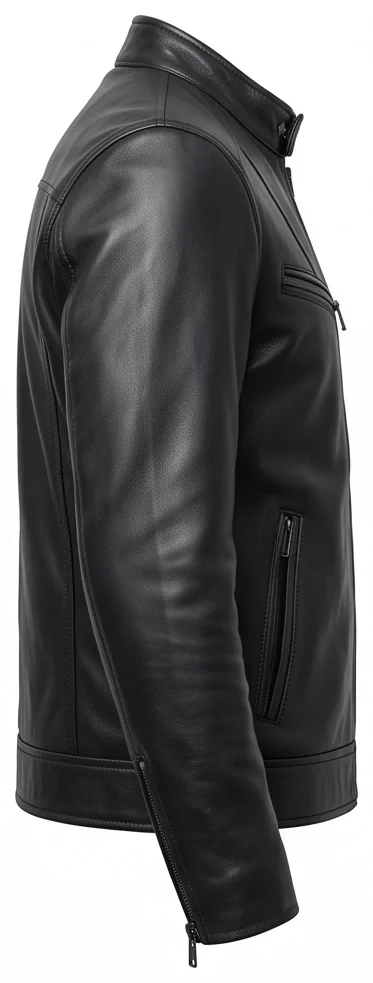 Will Sharp Ambulance Movie Inspired Men’s Black Leather Jacket - Image 4