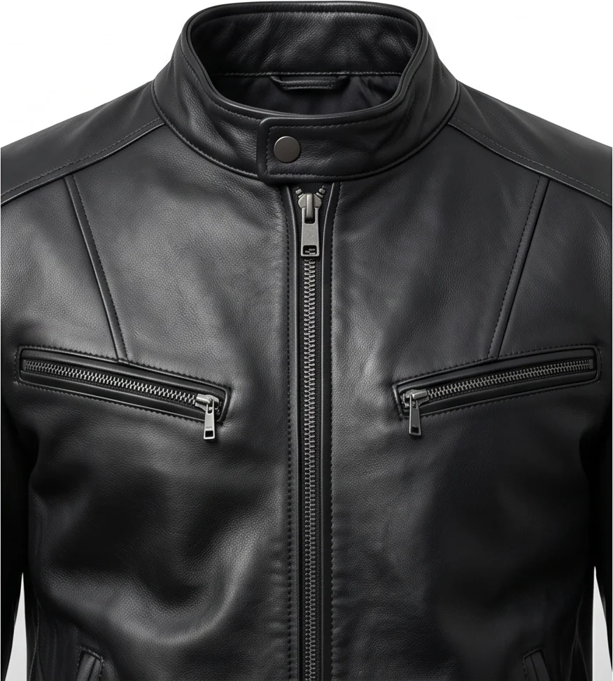 Will Sharp Ambulance Movie Inspired Men’s Black Leather Jacket - Image 5