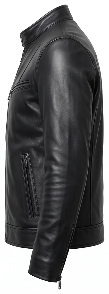 Will Sharp Ambulance Movie Inspired Men’s Black Leather Jacket - Image 6