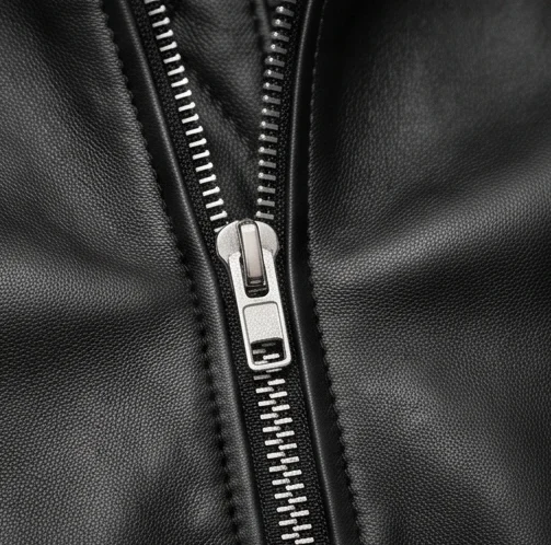 Men's Johnny Cage Inspired Mortal Kombat 2 Black Leather Jacket - Image 7