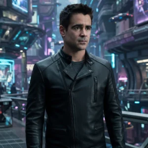 Total Recall Douglas Quaid Inspired Black Leather Jacket