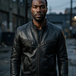 Will Sharp Ambulance Movie Inspired Men’s Black Leather Jacket