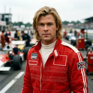 James Hunt Red F1 Grand Prix Inspired Cotton Racing Jacket