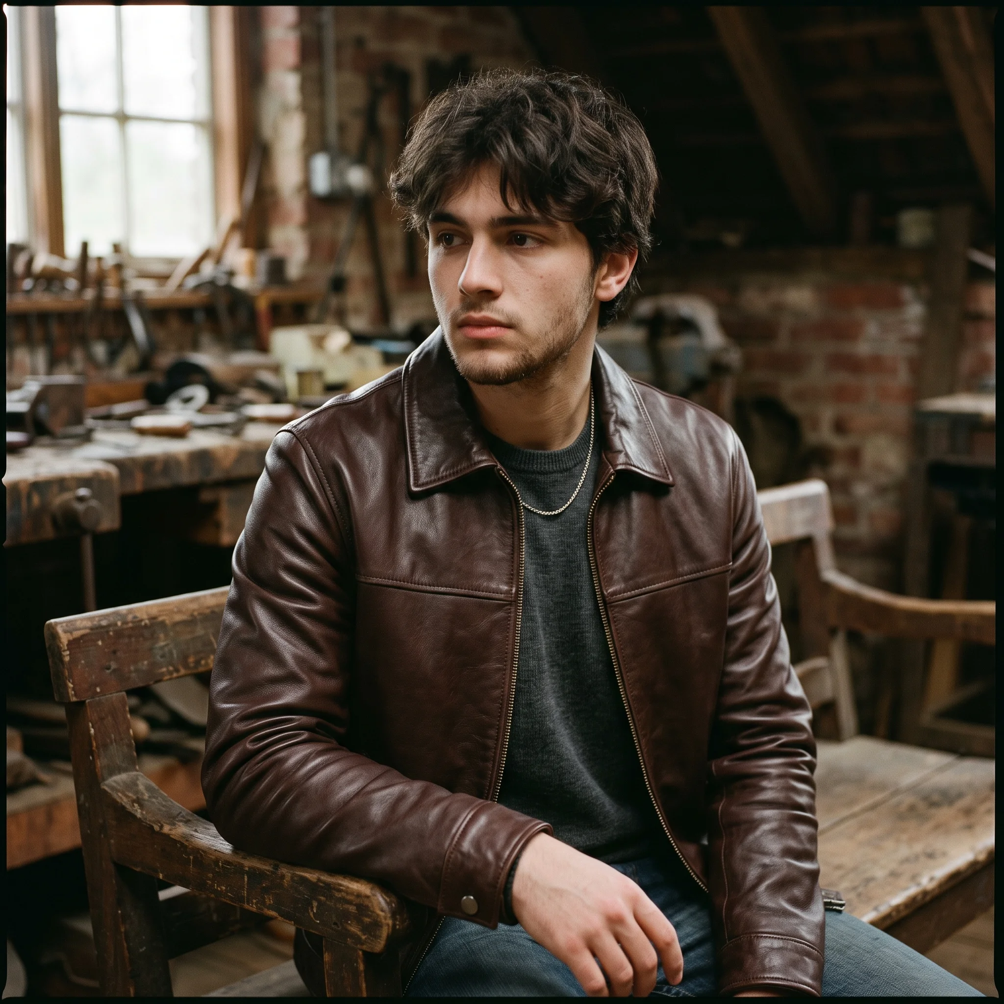 Black Phone 2 Inspired Vintage Brown Real Leather Jacket