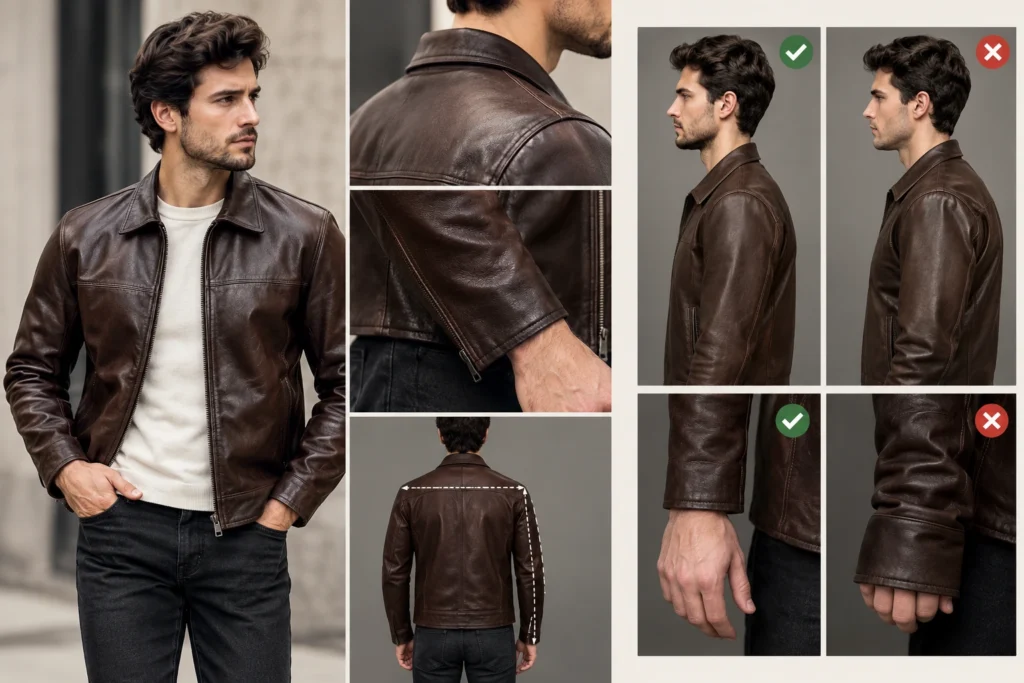 Leather Jacket Sleeve Length and Shoulder Fit: How to Get the Right Size