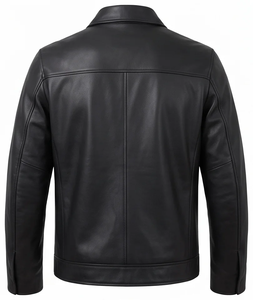 Men's The Accountant Christian Wolff Inspired Black Leather Jacket - Image 3