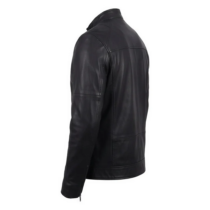 Total Recall Douglas Quaid Inspired Black Leather Jacket - Image 5