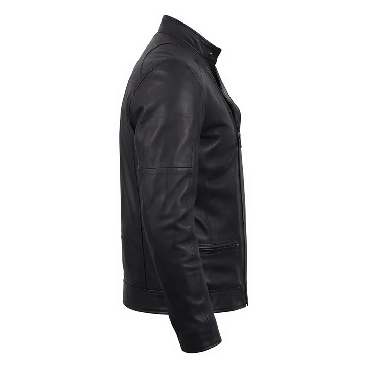 Total Recall Douglas Quaid Inspired Black Leather Jacket - Image 3