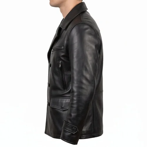 A History of Violence Tom Stall Inspired Black Leather Jacket - Image 4