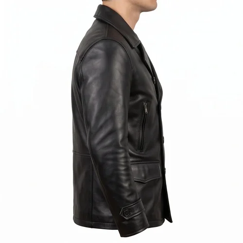 A History of Violence Tom Stall Inspired Black Leather Jacket - Image 2