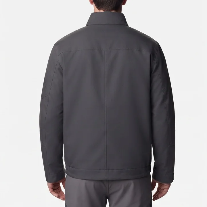 Star Wars Inspired Men's Charcoal Grey Sci-Fi Pilot Jacket - Image 3