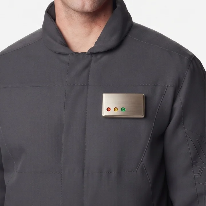Star Wars Inspired Men's Charcoal Grey Sci-Fi Pilot Jacket - Image 5