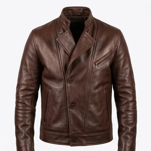 Lawless Style Jack Bondurant Mocha Brown Men’s Real Leather Jacket - Image 5