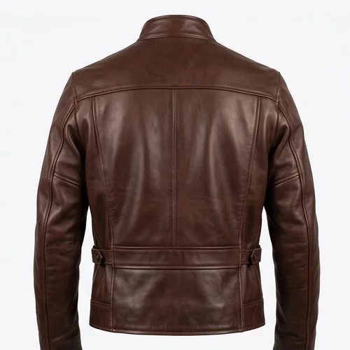 Lawless Style Jack Bondurant Mocha Brown Men’s Real Leather Jacket - Image 4