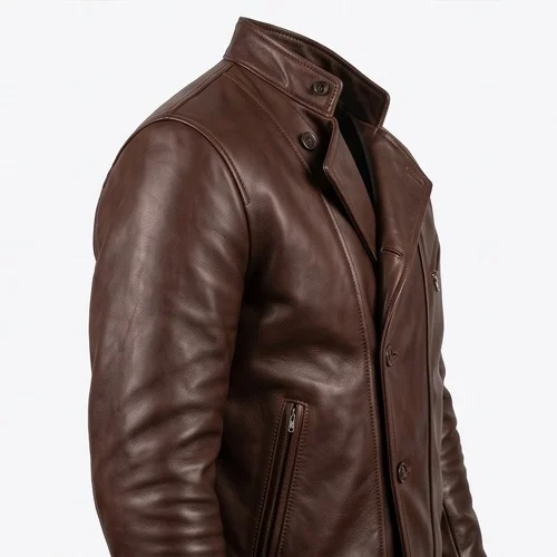 Lawless Style Jack Bondurant Mocha Brown Men’s Real Leather Jacket - Image 2