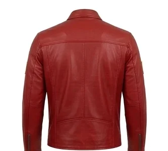 Rush-Inspired Niki Red Leather Track Racing Jacket - Image 3