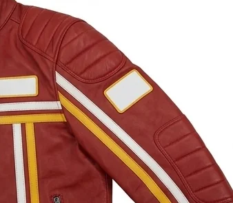 Rush-Inspired Niki Red Leather Track Racing Jacket - Image 6
