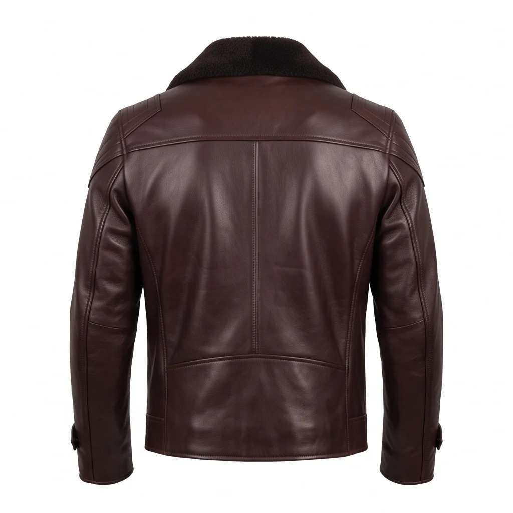 Jay Gatsby Inspired Men’s Brown Leather Jacket - Image 3