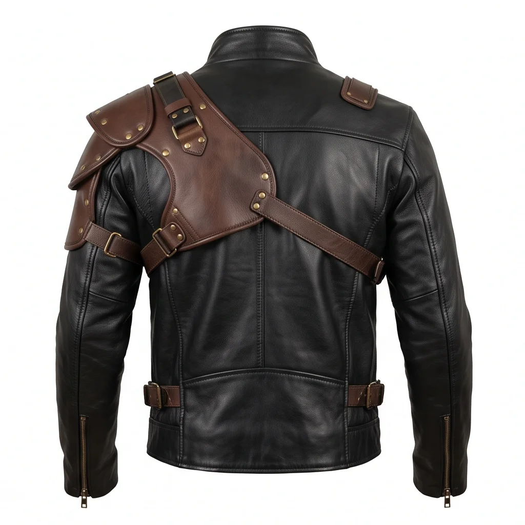 Praetorian Joe Inspired Wasteland Racing Leather Jacket - Image 3
