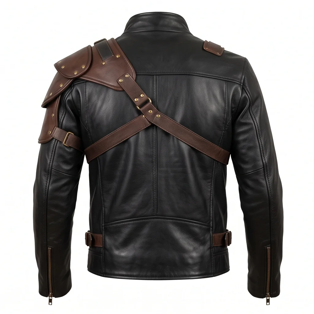 Praetorian Joe Inspired Wasteland Racing Leather Jacket - Image 5