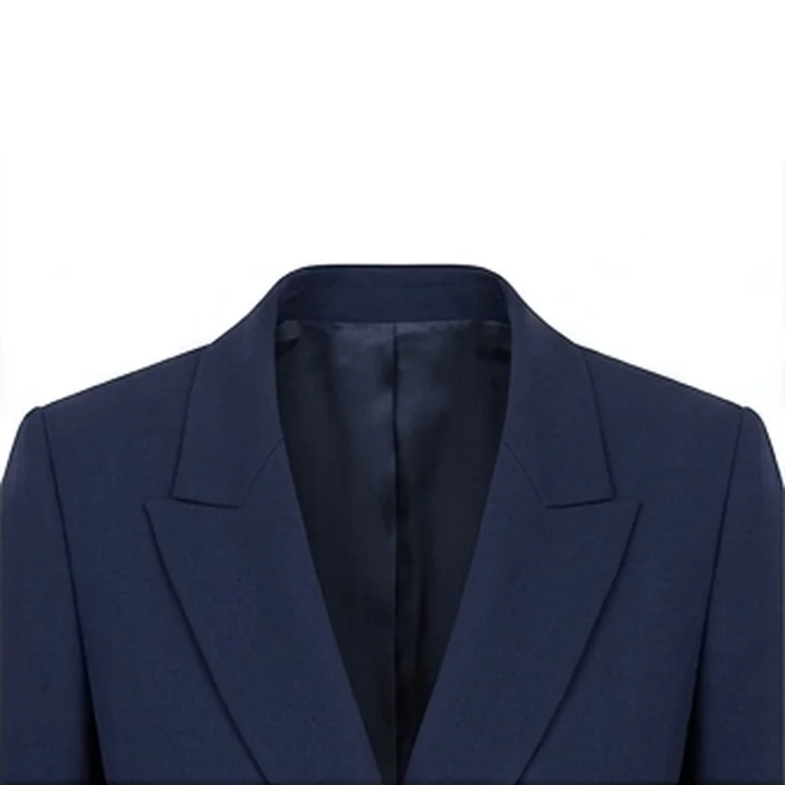 Women's Navy Blue Two-Piece Double-Breasted Pantsuit - Image 3