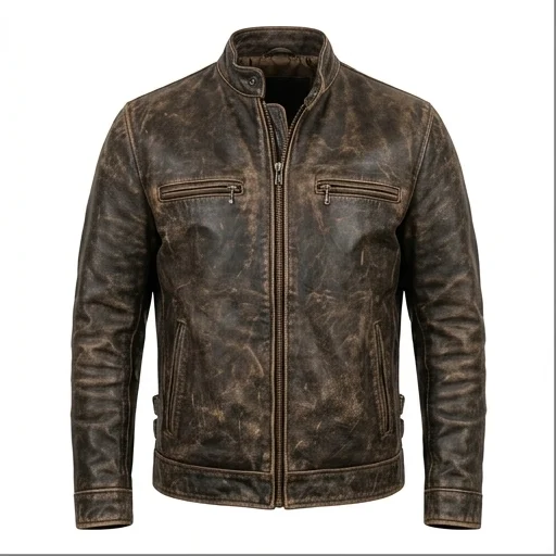 Sinners Inspired Vintage Distressed Leather Jacket - Image 5
