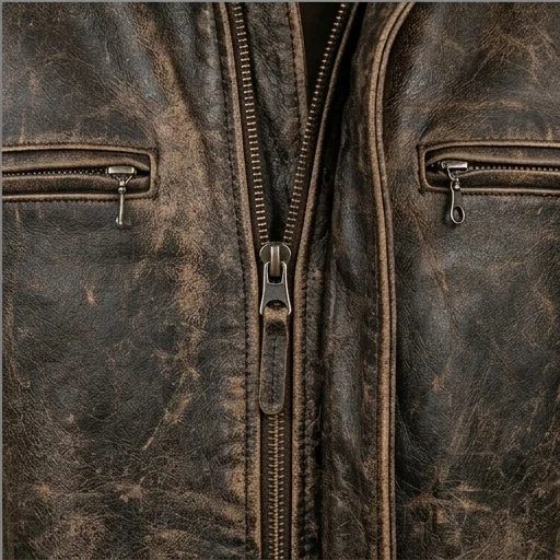 Sinners Inspired Vintage Distressed Leather Jacket - Image 3