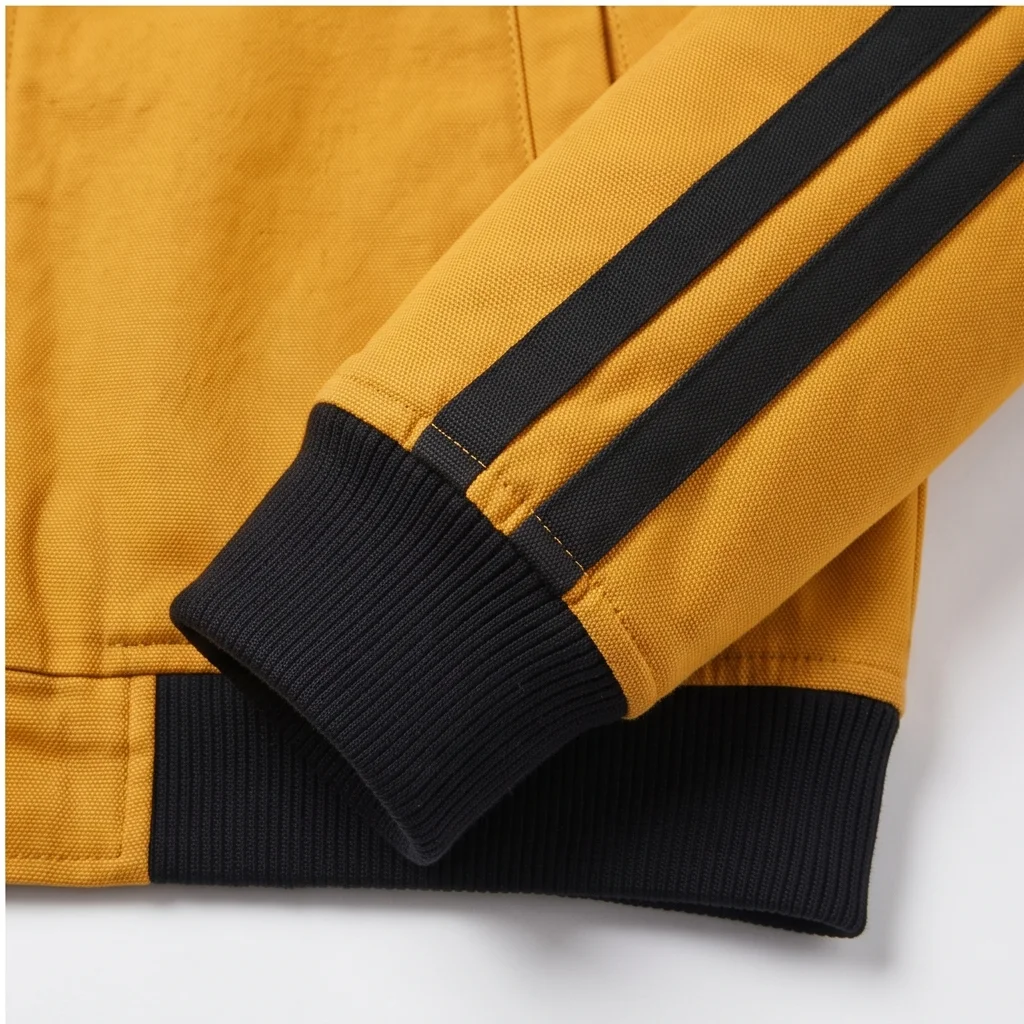 Cliff Booth Inspired Yellow Retro Cotton Racing Jacket - Image 2